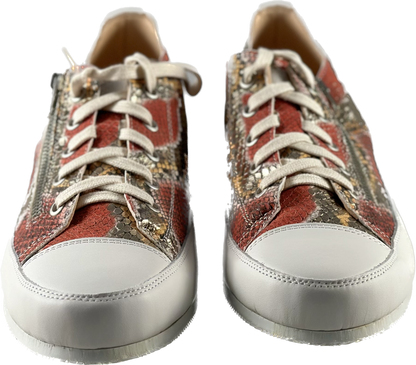 Pitone Lame Red Snake/White